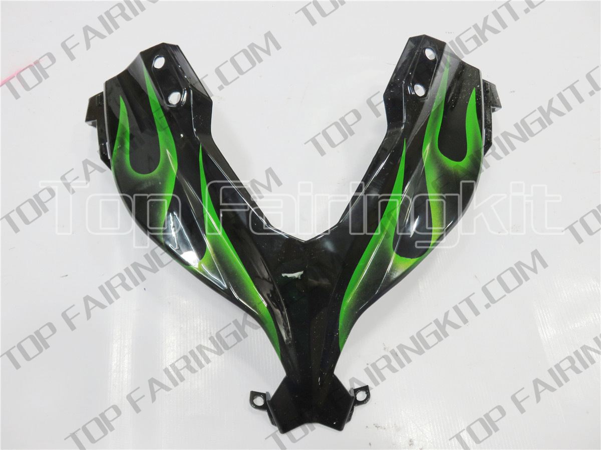 Green Black Flame 2013-2018 NINJA300 KAWASAKI Motorcycle Fairing | #30289 - Aftermarket Motorcycle Fairings | Motorcycle plastics | Motorcycle Fairing kit Manufacturer in China