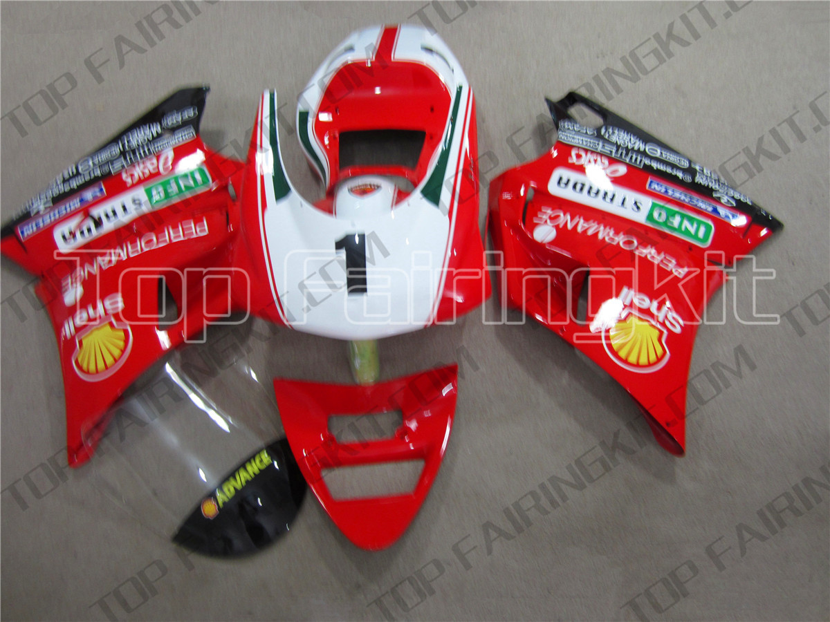 Complete Motorcycle Fairings for Ducati 996 748 916 998 1996-2002 Year Injection ABS Plastic Motorbike Covers Body Work Panels Kits Pure Red New 
